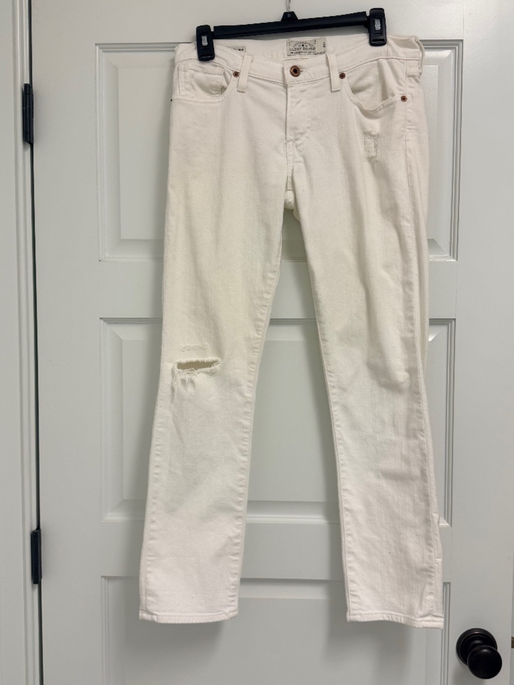 Lucky Brand White Jeans Daisy Sienna Weekender Crop Size 2/26